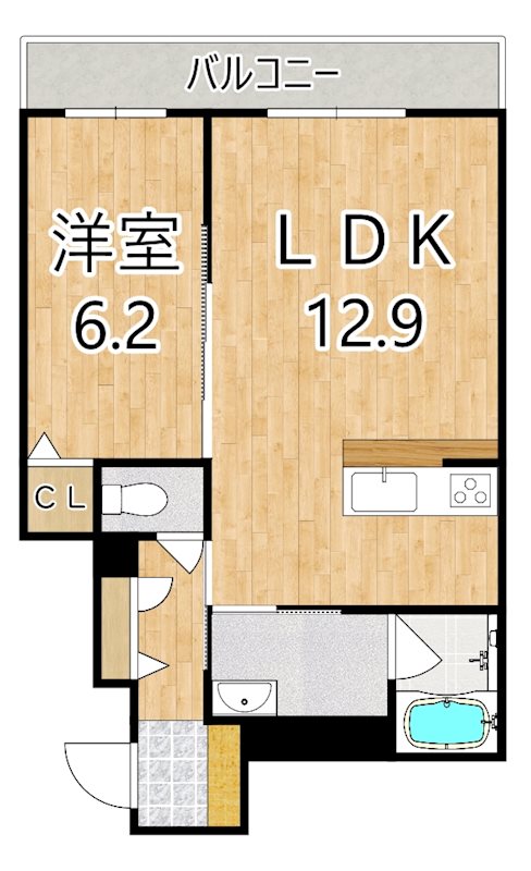 シャーメゾン片塩 303号室 間取り