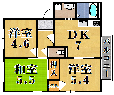 ウィステリア相楽台 間取り図