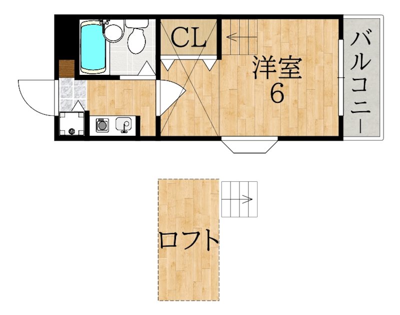 シティパレスあやめ池Ｐ－３ 間取り図