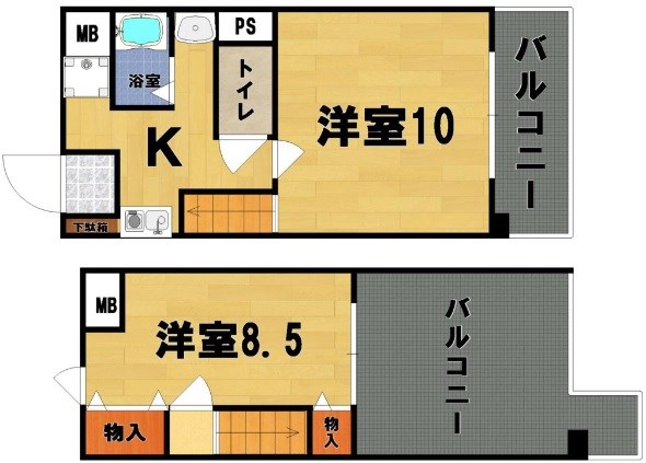 クレアールＫＩＴＡＮＯ 間取り図