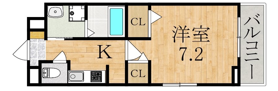 RELA　FORT 202号室 間取り