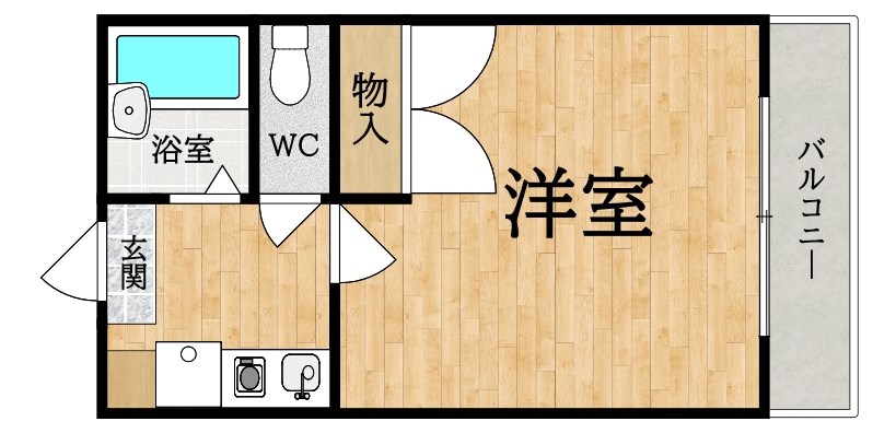 レオパレス大陽弐番館 間取り