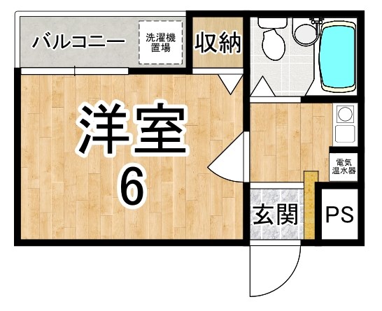 ハイツチャオチャオ 201号室 間取り