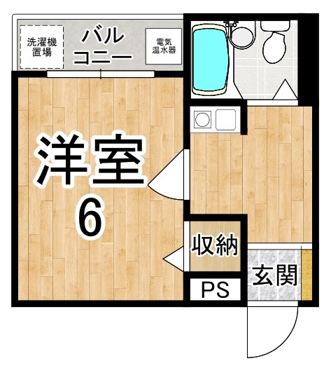 ハイツチャオチャオ 206号室 間取り