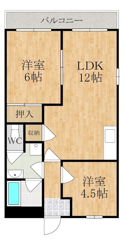 ハイツ白樫の森 間取り図