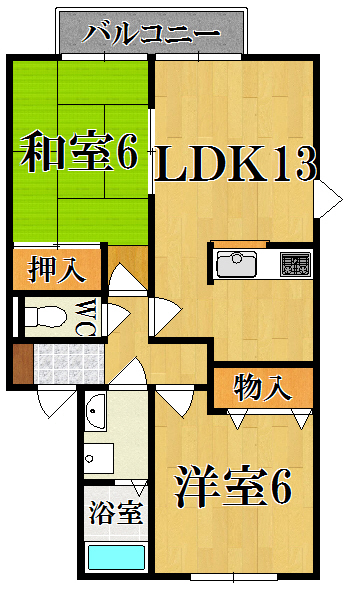ヴィラコート参番館 103号室 間取り