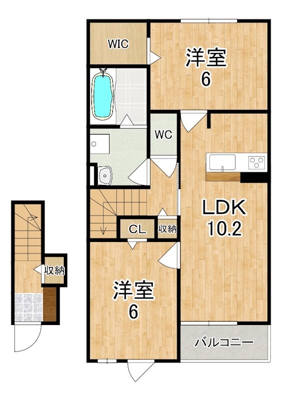 フォレストＫ 202号室 間取り