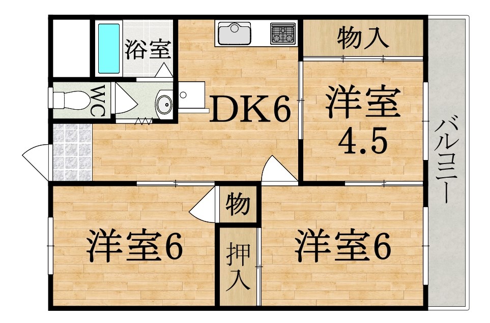 ハイネス上田 間取り図