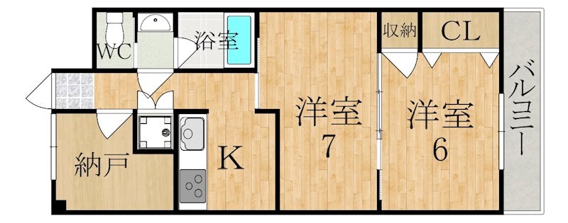 楠本第２ビル 703号室 間取り