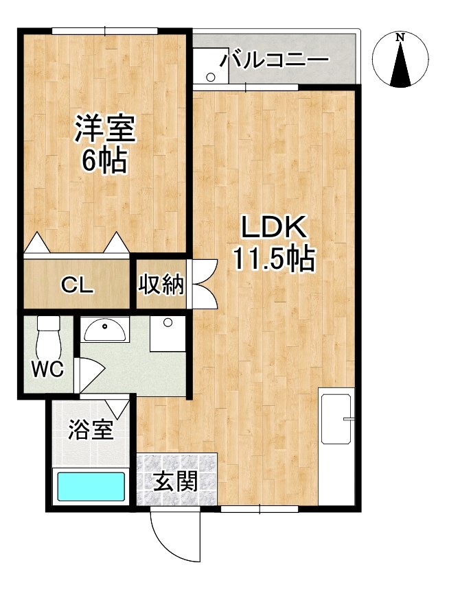 奈良コーポラス 間取り図