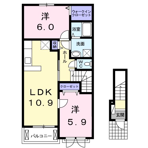 グラン　ジュテ 201号室 間取り