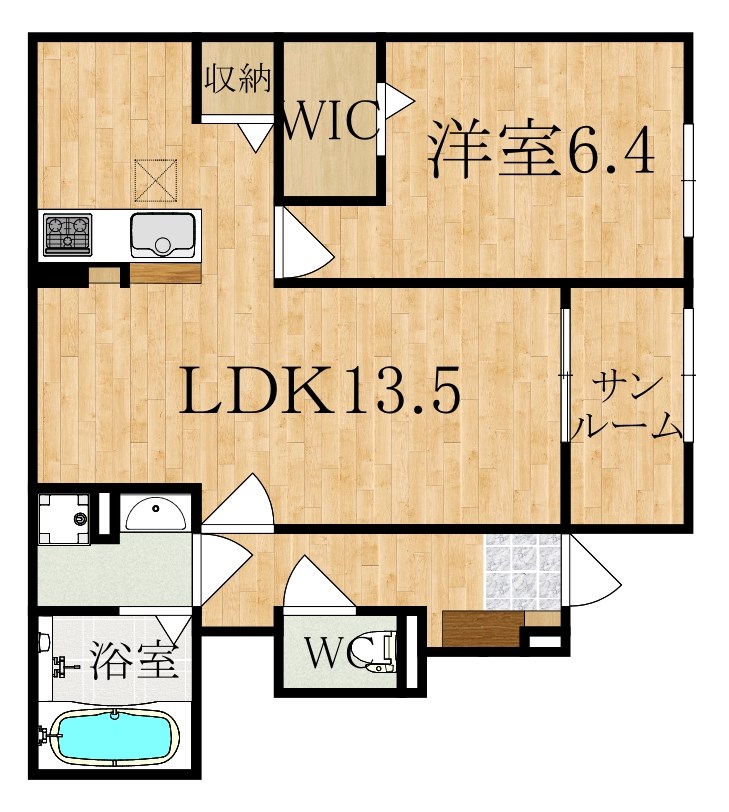 カーサ匠 間取り図