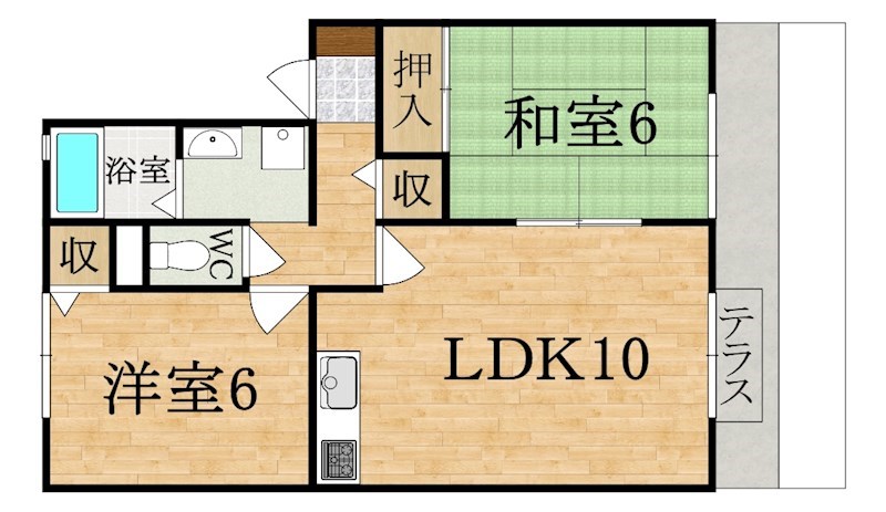 グランデージA 間取り図