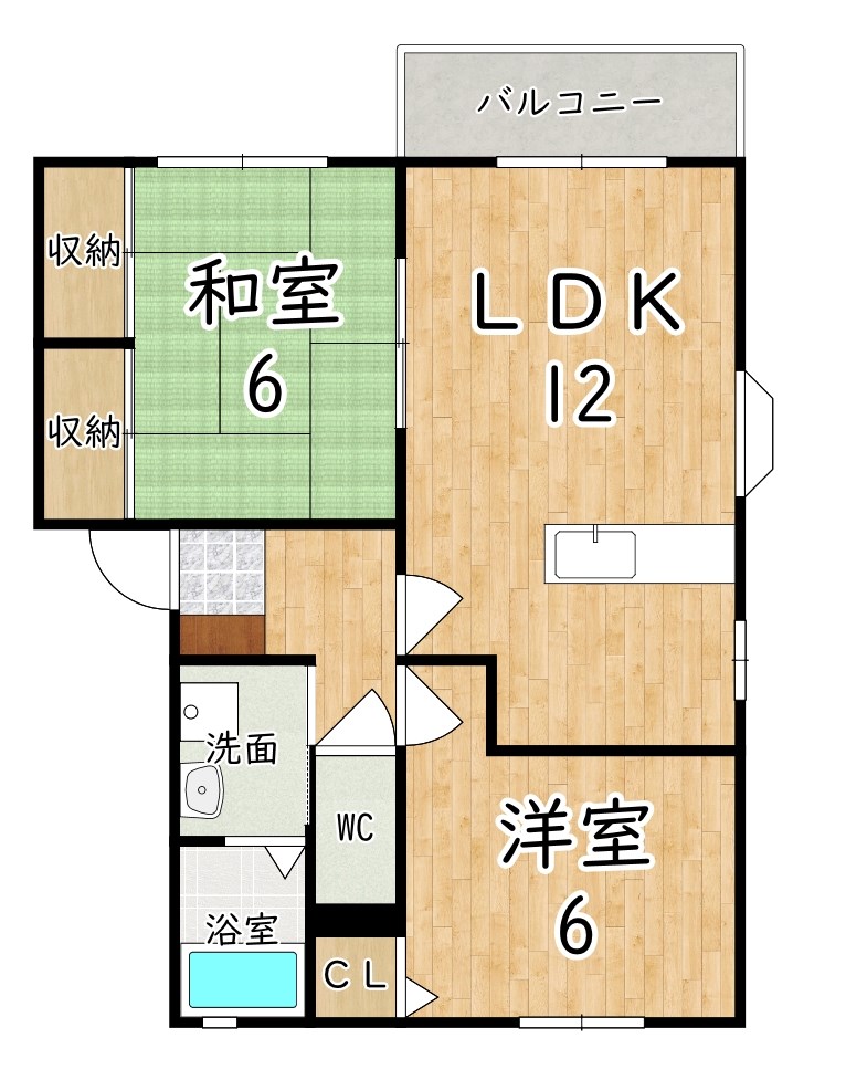 パセオ真美Ｃ 間取り図