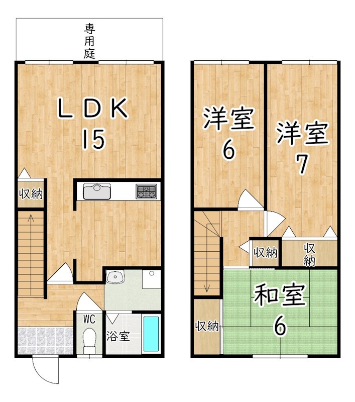 オアシス真美Ｂ 間取り図