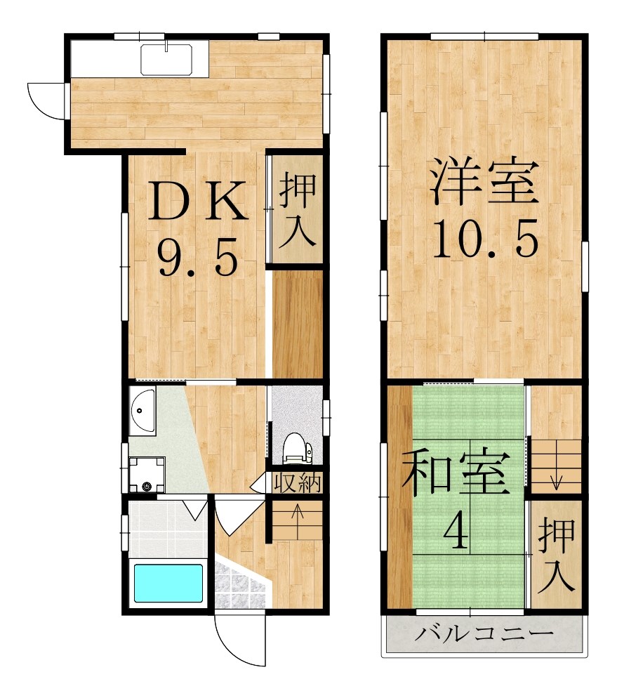 西松ヶ丘戸建 間取り