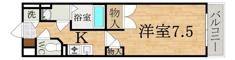 リッツパレス 205号室 間取り