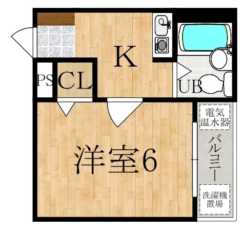 ハイツチャオチャオ 202号室 間取り