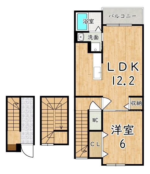 ルミエール 302号室 間取り