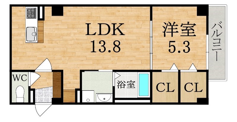 ARCENCIELCOURT橿原神宮前 202号室 間取り