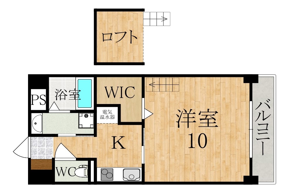 アイリスハイツ８号館 間取り図