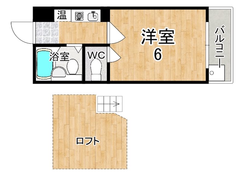 シティパレス２１奈良法蓮Ⅱ 108号室 間取り