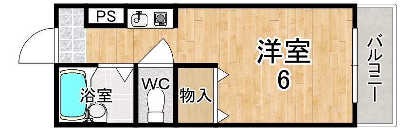 ファミール 103号室 間取り