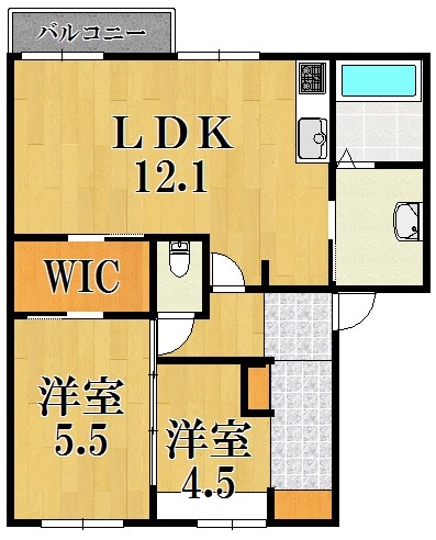 グランシャリオA 間取り図