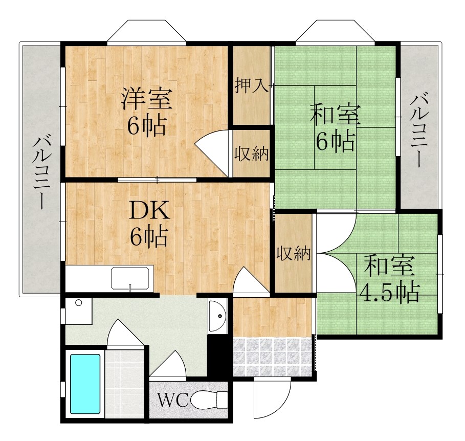 ロイヤルハイツしき 間取り図