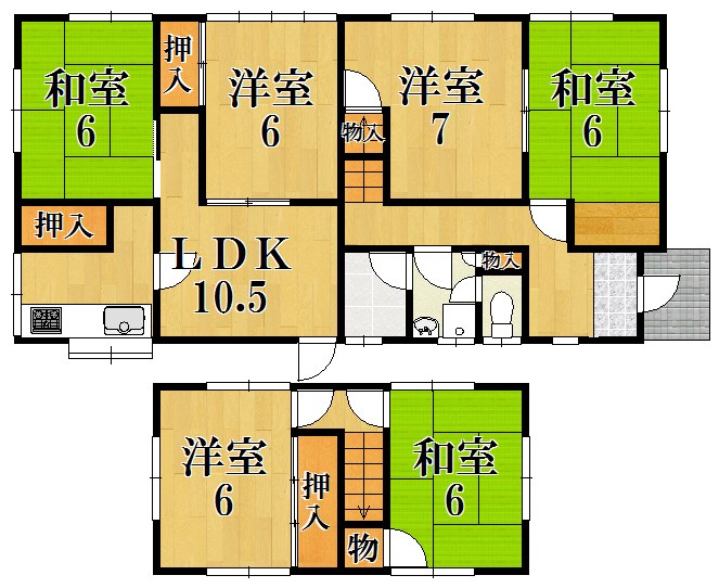 五条西1丁目戸建29 間取り図