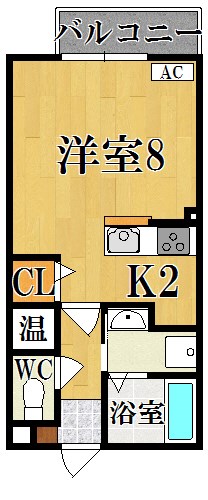 エルメゾン法隆寺 103号室 間取り