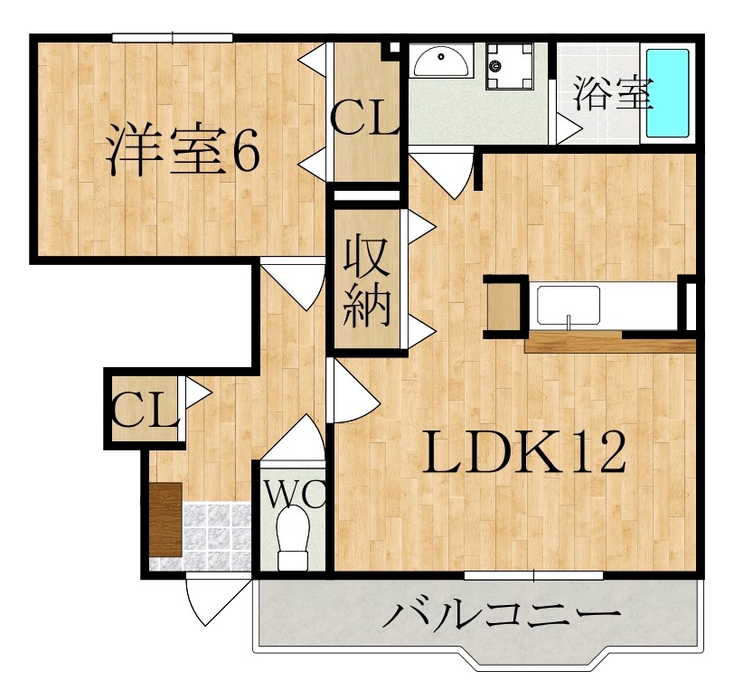 ソレイユ 105号室 間取り