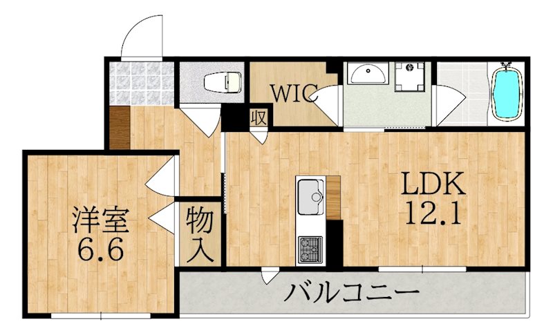 MUM'S　シャーメゾン学園北 302号室 間取り