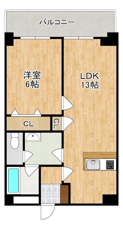 アルファグランデ 410号室 間取り