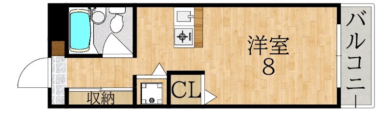 みつがらす 間取り図