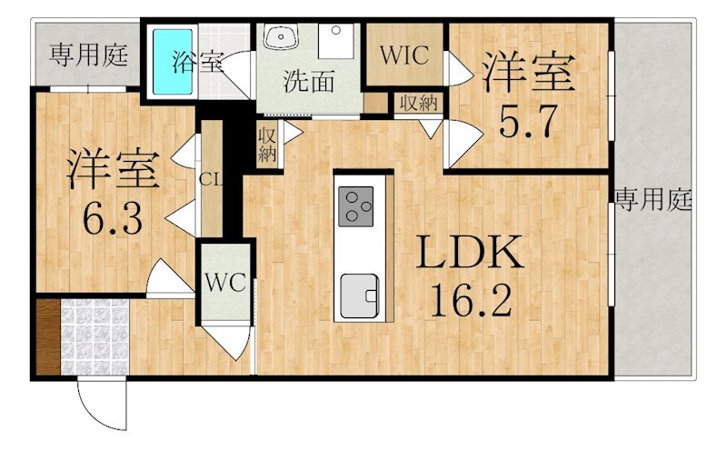 シャーメゾン ルクール 間取り図