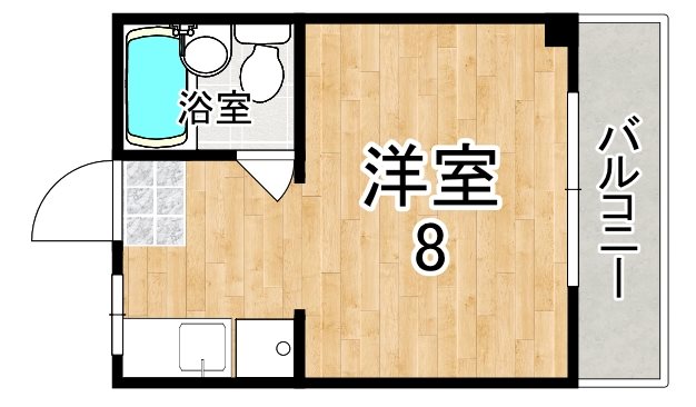 ハイツ福 間取り図