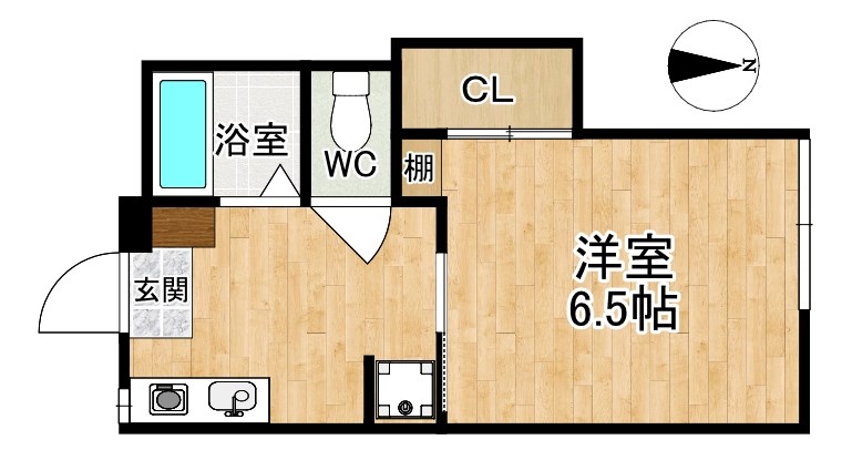 ハイツあかつき 202号室 間取り