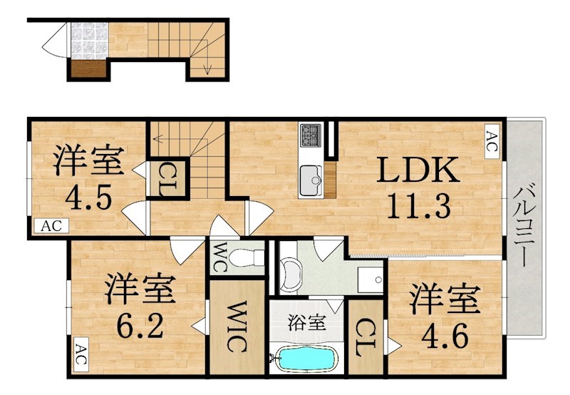 エスペランサ ミヤマ 間取り図