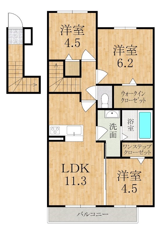 エスペランサ ミヤマ 間取り図