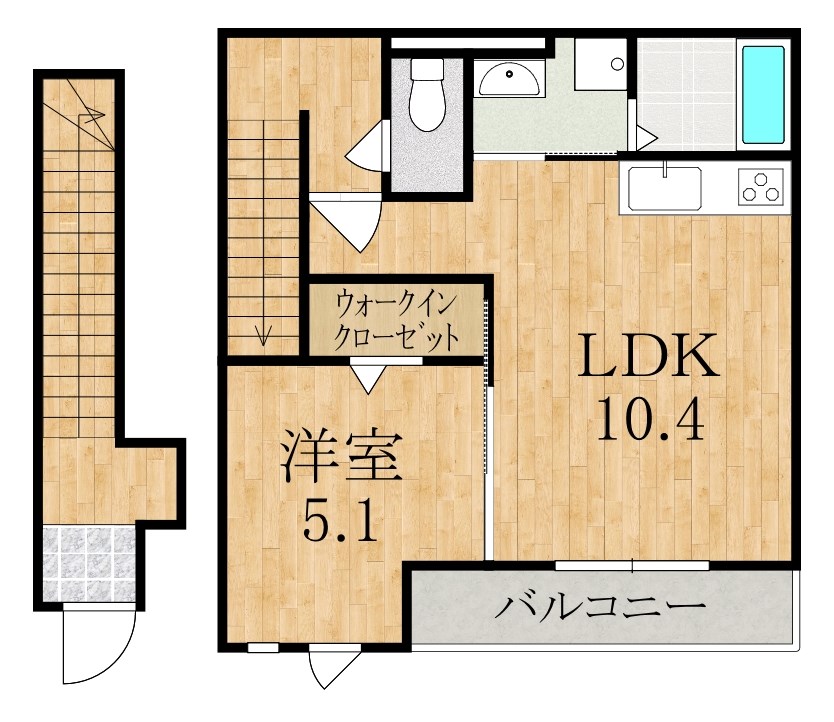 WEST　SAWA 202号室 間取り