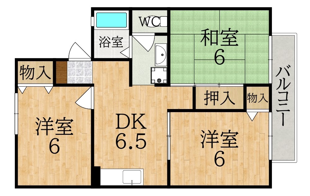 シャルム・トローベルＡ棟 間取り図