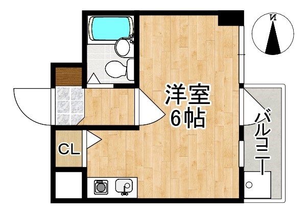 シティホームズ奈良女子大前 304号室 間取り