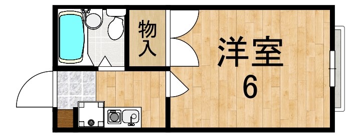 ド・セーブル 105号室 間取り