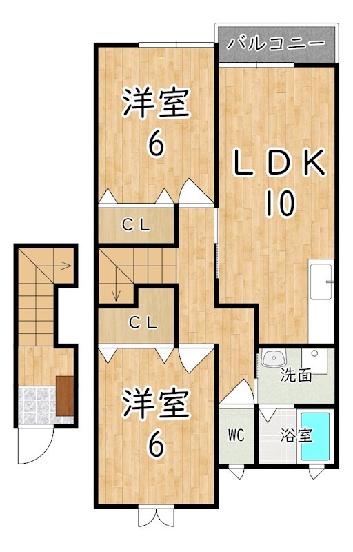 ハイツセゾンＣ 202号室 間取り