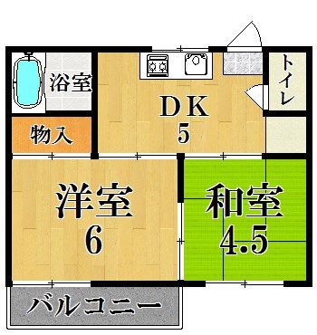 米沢ハイツ 102号室 間取り