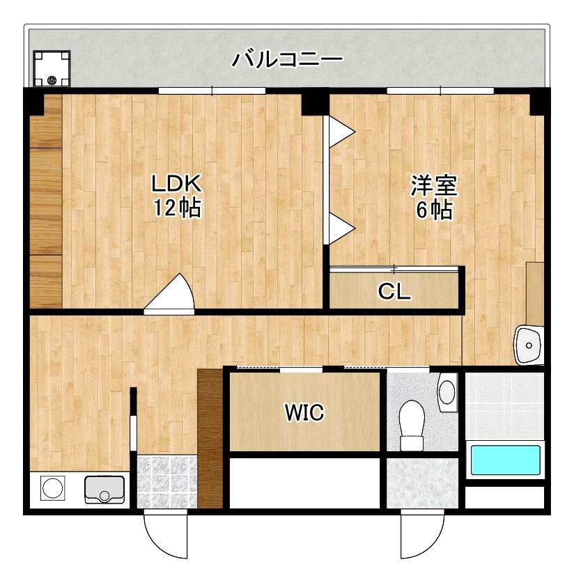 新大ビル 301号室 間取り