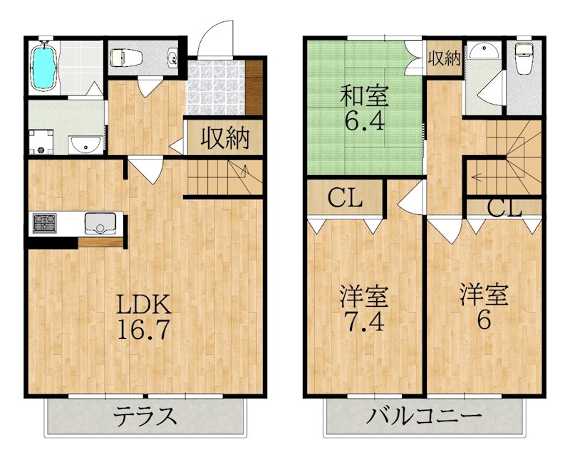 昴の郷学園前Ｃ棟   間取り図