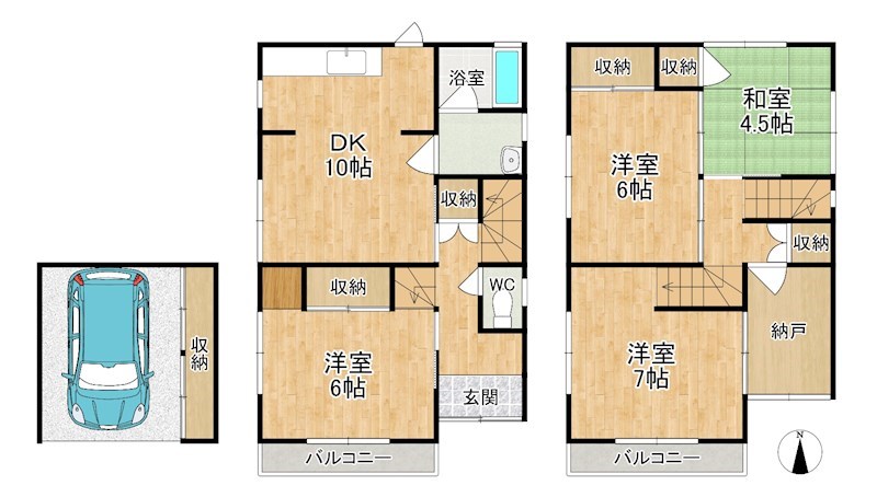 南紀寺町2丁目戸建て 間取り