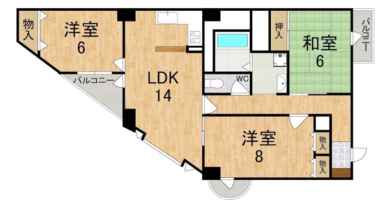 ラポールⅡ 間取り図